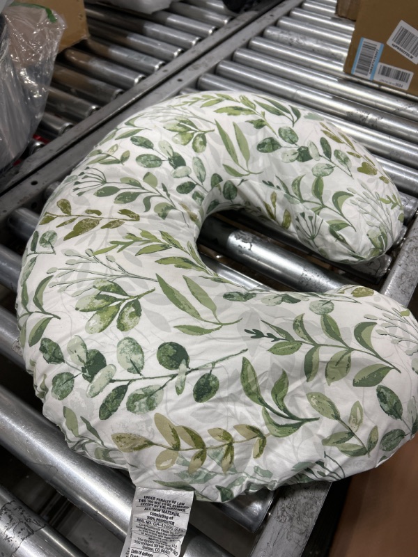 Photo 2 of Boppy Nursing Pillow and Positioner—Original | Green Foliage | Breastfeeding, Bottle Feeding, Baby Support | with Removable Cotton Blend Cover
