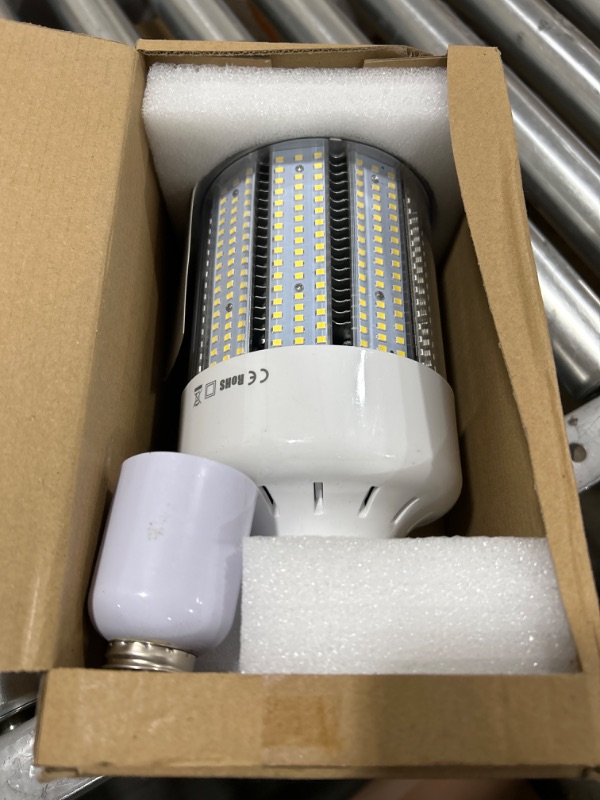 Photo 2 of 100W LED Corn Cob Light Bulb,Replace for 400 Watt Metal Halide HPS CFL HID lamp,5000K E39 Mogul Base,for Commercial and Industrial Lighting Bay Light Fixture Warehouse Workshop Gyms 100.0 Watts