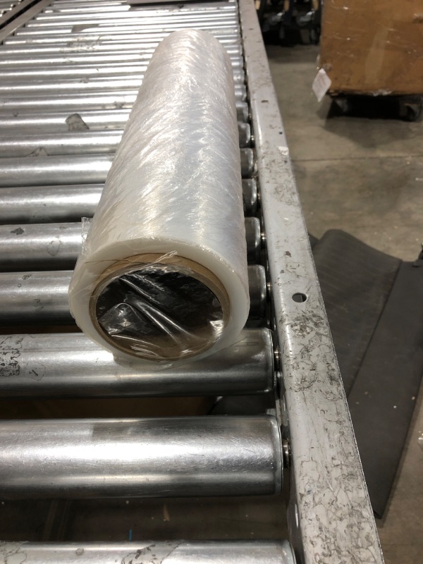 Photo 2 of [Made in USA]18" Stretch Wrap (1,500 ft/roll) Clear Shrink Wrap/Stretch Plastic Wrap for Moving - Plastic Pallet Cling Wrap Stretch Film - 18" Stretch Film for Moving and Storage