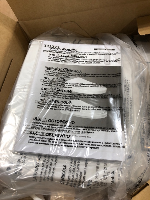 Photo 3 of TOTO SW3056#01 S550E Electronic Bidet Toilet Seat, Cotton White & SW3036R#01 WASHLET K300 