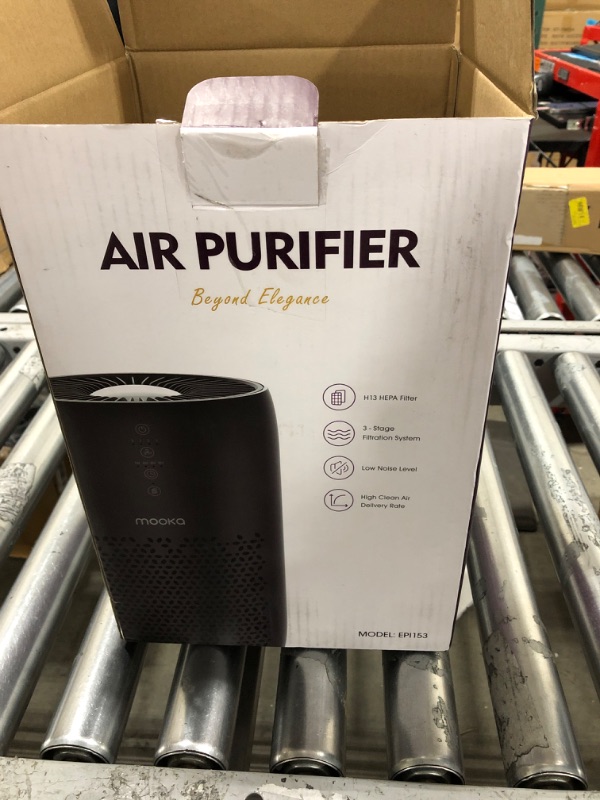 Photo 3 of Air Purifier for Home Bedroom Large Room, 20dB Very Quiet Filtration System Cleaner Odor Eliminator, Remove Dust Smoke Pollen Dander Hair Smell, with Sleep Mode , Suitable Up to 1200 Sqft, Ozone-Free