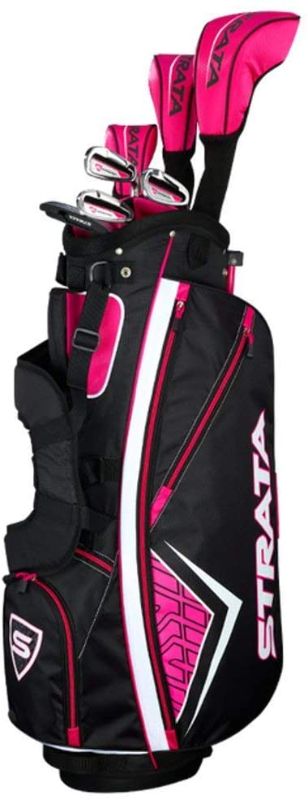 Photo 1 of (INCOMPLETE SET)*****Strata Golf Set – Men’s and Women’s Purple 16 Piece Set (Strata Ultimate) Women's Right Hand