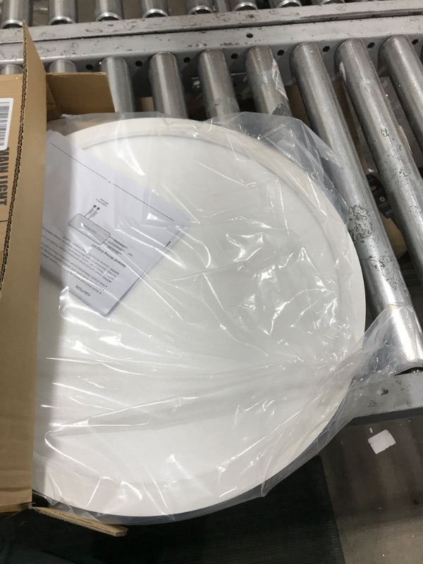 Photo 2 of 18 Inch LED Flush Mount Ceiling Light with Night Light (5W 2000K), 32W, 3200lm, 3000K/4000K/5000K Selectable, Dimmable Round Flat Panel Light, for Dining Room, Bedroom, Kitchen, Hallway - ETL Listed
