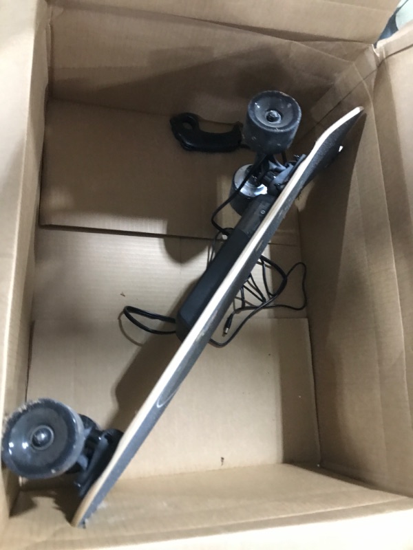 Photo 2 of Electric Skateboard Electric Longboard with Remote Control Electric Skateboard,350W Hub-Motor,12.4 MPH Top Speed,5.2 Miles Range,3 Speeds Adjustment,12 Months Warranty H2S-02