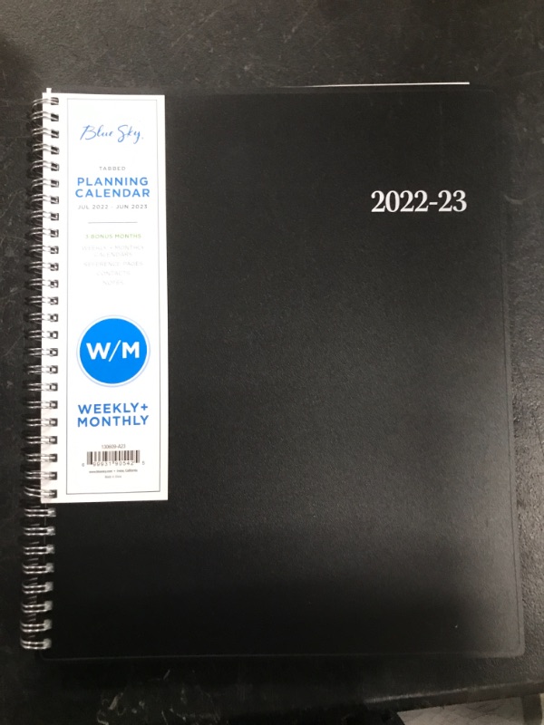 Photo 1 of Blue Sky 2022-2023 Academic Year Weekly & Monthly Planner, 8.5" x 11", Flexible Cover, Wirebound, Enterprise (130609-A23) New Edition 8.5'' x 11''