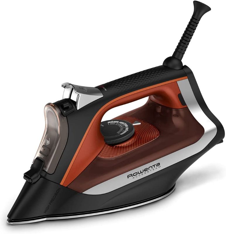 Photo 1 of Rowenta Access Steam Iron, Stainless Steel Soleplate, 300 microsteam holes, 1700 watts, Black/Red
