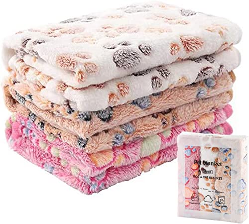 Photo 1 of AMZKIKI 3 Pack Cat and Dog Blanket Soft & Warm Fleece Flannel Pet Blanket, Great Pet Throw for Puppy, Small Dog, Medium Dog & Large Dog (Medium) 30 in x 20 in
