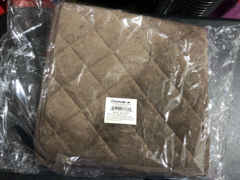 Photo 2 of HOME-X Soft Quilted Seat Protectors, Washable Waterproof Seat Covers, Absorbent Pads, Set of 2, Each 21 ¼” x 21 ¼”, Brown