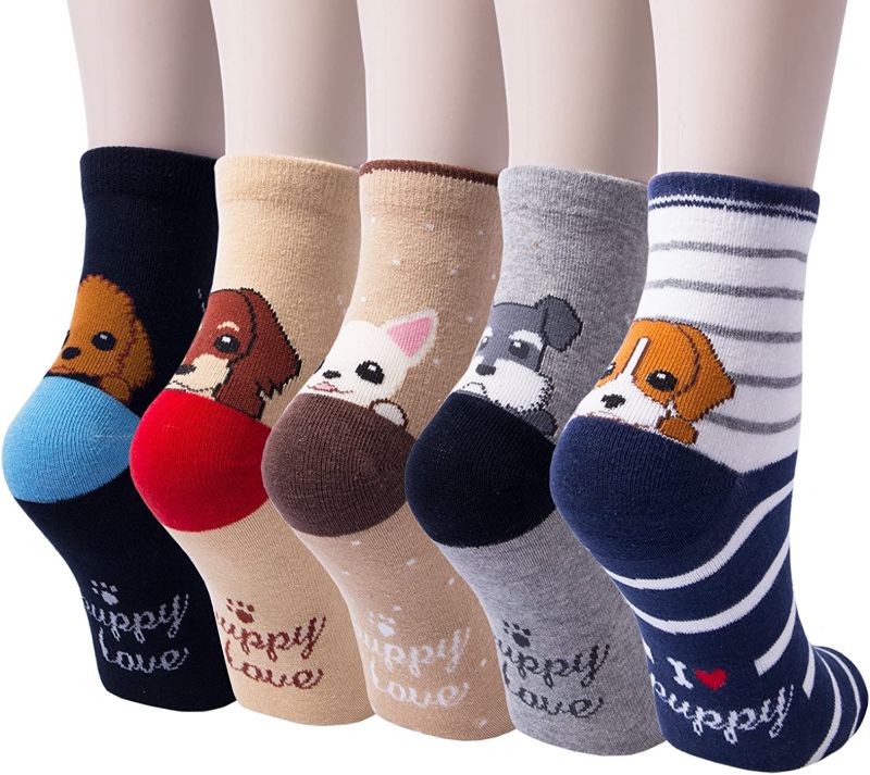 Photo 1 of Dosoni Women Soft Cotton Socks Warm Cute Animal Novelty Funny Crew Casual Boot Gifts Socks for Women SIZE XS 
