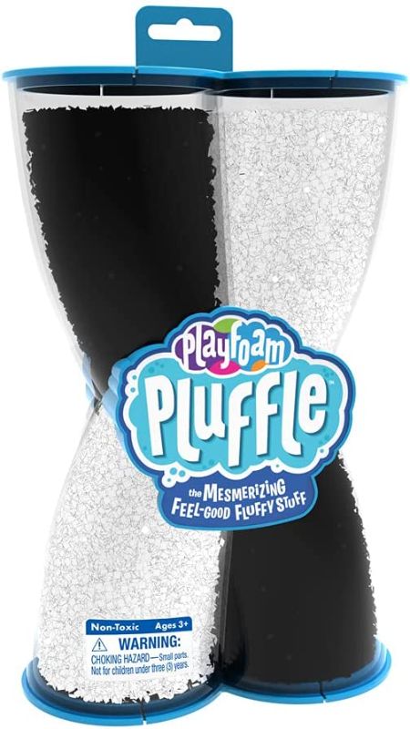 Photo 1 of Educational Insights Black & White Playfoam Pluffle for Sensory Bins, Set of 2, Ages 3+
