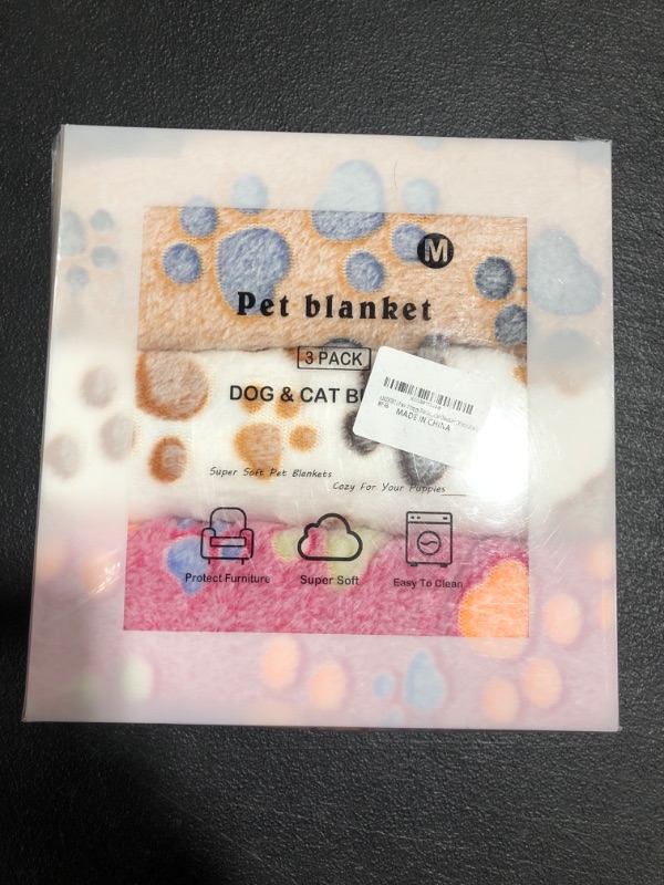 Photo 1 of 3 PACK PET BLANKETS. DOG & CAT. 30 x 20 INCH. NEW!