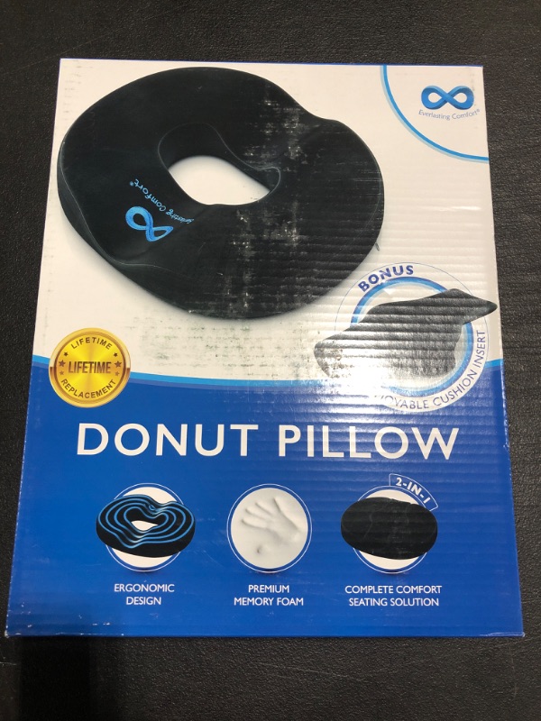 Photo 2 of Everlasting Comfort Donut Cushion - Donut Pillow for Tailbone Pain, Hemorrhoids, Postpartum, Sitting. FACTORY SEALED NEW!