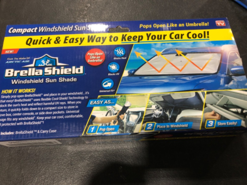 Photo 3 of Ontel Brella Shield by Arctic Air, Car Windshield Sun Shade, One-Size (31x57"), As Seen on TV