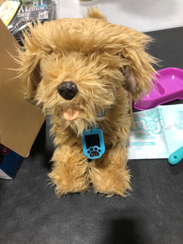 Photo 2 of My Fuzzy Friend Moji Interactive Labradoodle - Plush Dog Toy for Boys and Girls, Loveable and Lifelike Companion Pet , Brown