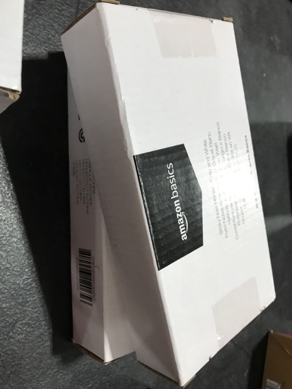 Photo 2 of 2 PACK Amazon Basics Sticky Note Holder - Grey and White Grey 1 Pack
