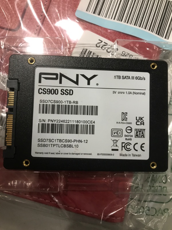 Photo 3 of Pny Cs900 1 Tb Solid State Drive - 2.5" Internal - Sata (Sata/600)