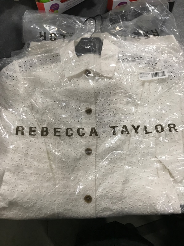 Photo 2 of Rebecca Taylor Lea Eyelet Shirtdress SIZE 0