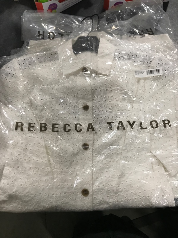 Photo 1 of Rebecca Taylor Lea Eyelet Shirtdress SIZE 0