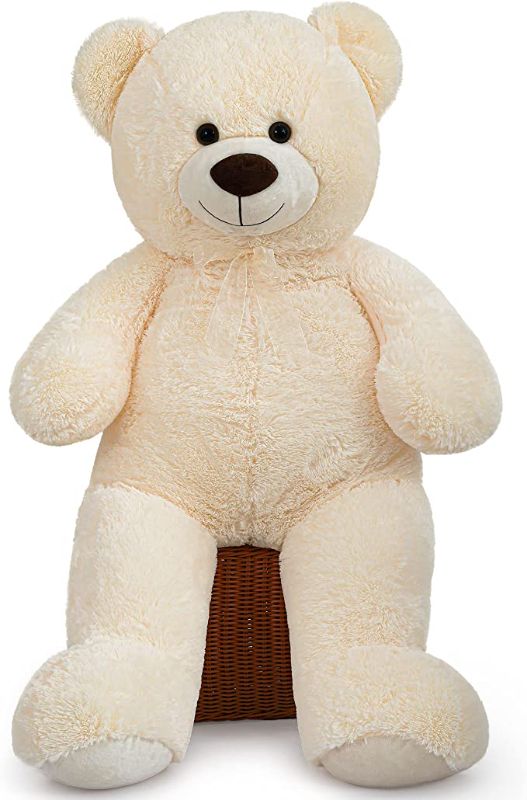 Photo 1 of 43 inch Giant Teddy Bear XXL Plush Teddy Bears Cute Stuffed Animal Plush Toys 110cm Large Bear Cuddly Doll Gift for Kids Boys Girls Birthday Christmas Valentine's Day (3.6ft / 43.3inch, Ice Cream)