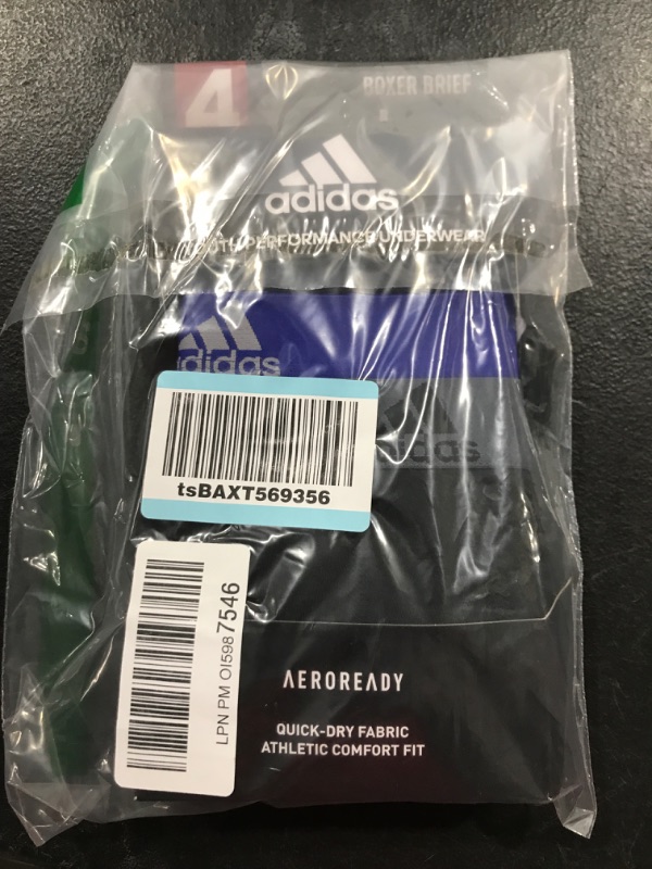 Photo 1 of Adidas boxer brief underwear youth large  pack of 4 various colors
