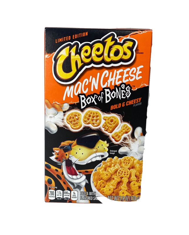 Photo 1 of ( 12 pack) Cheetos Box of Bones Mac N Cheese Bold and Cheesy 5.9 Oz
