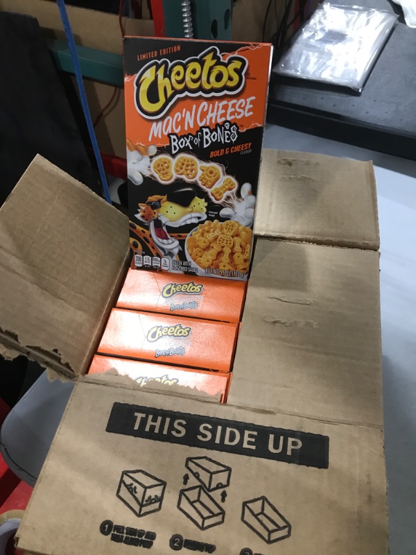Photo 2 of ( 12 pack) Cheetos Box of Bones Mac N Cheese Bold and Cheesy 5.9 Oz
