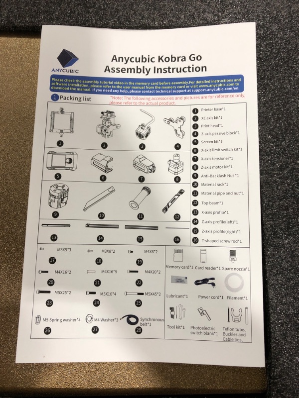 Photo 6 of Anycubic Kobra Go, 3D Printer Auto Leveling with 25-Point Precise Leveling, Upgrade FDM 3D Printers for Beginners Easy to Remove Model and Resume Printing 220x220x250mm