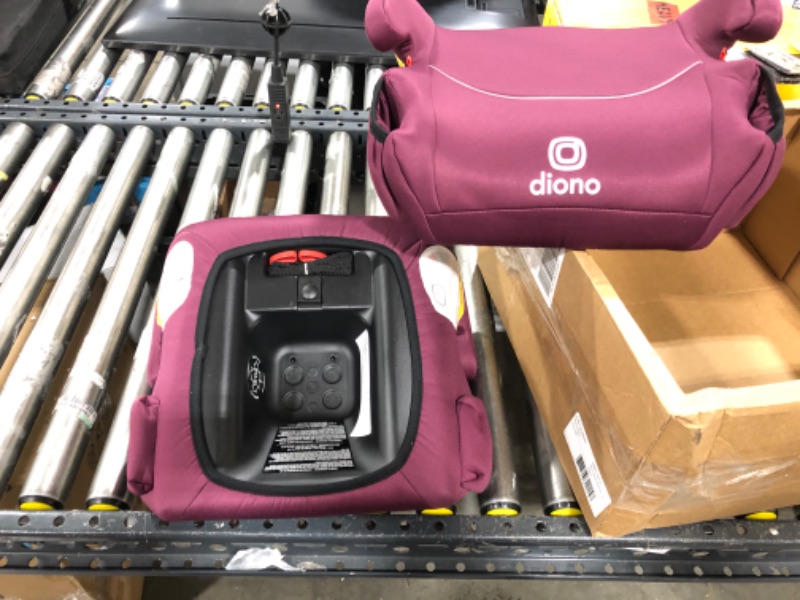 Photo 2 of Diono Solana 2022, No Latch, Pack of 2 Backless Booster Car Seats, Lightweight, Machine Washable Covers, Cup Holders, Pink NEW! 2-Pack Pink