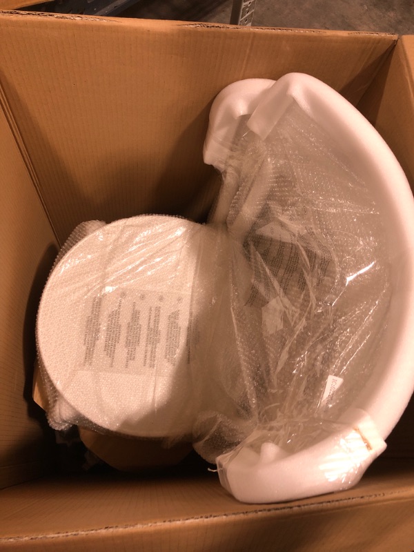 Photo 2 of Amazon Basics White, Armless Bistro Dining Chair-Set of 2, Premium Plastic White Dining Chair