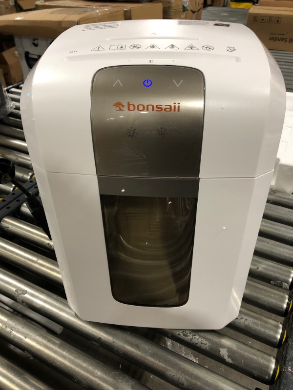 Photo 2 of Bonsaii Evershred Pro 6-8 Sheets Super Micro-Cut Paper Shredder, 60 Mins Non-Stop Running, P-5 High Security, Ultra-Quiet Home Office Shredder for Documents/Mails/CDs/Cards, 4.2 Gallons Pullout Bin P5-60 Mins