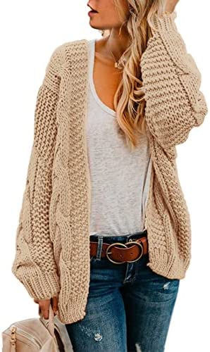 Photo 1 of Astylish Womens Open Front Long Sleeve Chunky Knit Cardigan Sweaters Loose Outwear Coat---SIZE XL 
