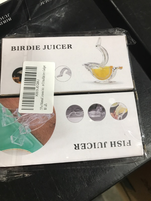 Photo 1 of YCQQPRO Bird Lemon Squeezer, Acrylic Manual Lemon Juicer, Portable Transparent Fruit Juicer, Hand Juicer for Orange Lemon Lime Pomegranate, Home Kitchen Gadgets (2Pack)