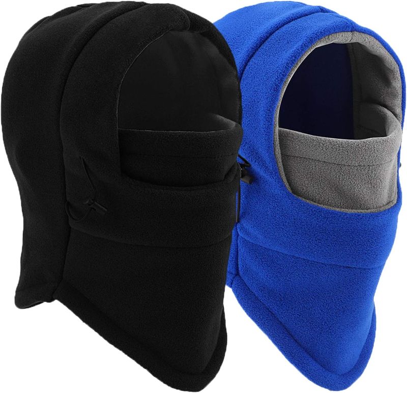 Photo 1 of Balaclava Ski Mask 2 Pcs - Windproof Warmer Fleece Adjustable Winter Mask for Men Women