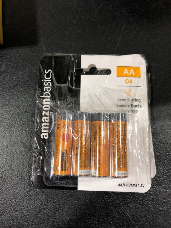Photo 2 of 2 PACK Amazon Basics 4 Pack AA High-Performance Alkaline Batteries