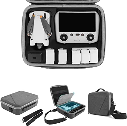 Photo 1 of Mirvyagr DJI Mini 3/Mini 3 Pro Case, Portable Carrying Case for DJI Mini 3/Mavic Mini 3 Pro, Travel Storage Bag Compact Portable Case for DJI Mini 3 Pro with DJI RC/RC-N1 Controller Accessories[Case Only]
