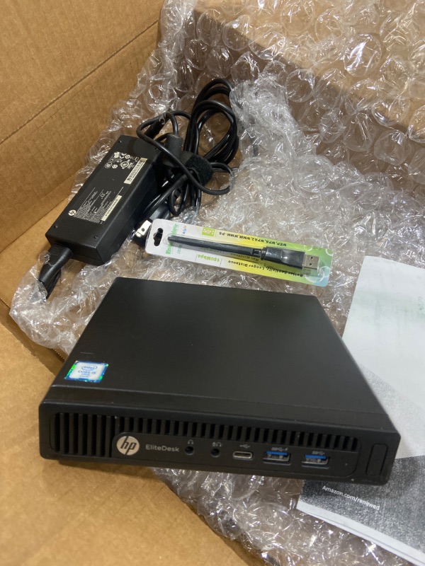 Photo 3 of HP EliteDesk 800 G2 Mini Business Desktop PC Intel Quad-Core i5-6500T up to 3.1G,8G DDR4,240G SSD,VGA,DP port,Windows 10 Professional 64 Bit-Multi-Language-English/Spanish (Renewed)