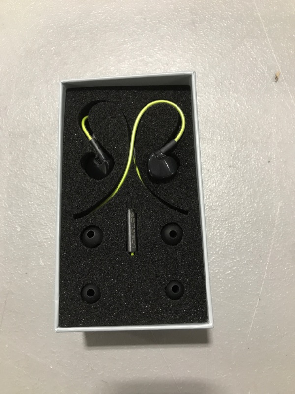 Photo 1 of Emerson Wired Sweat Proof Earbuds Headphones with Universal Mic and Remote and Secure Fit Ear hook ER106005