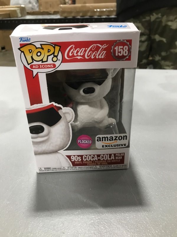 Photo 2 of Funko Pop! Ad Icons: 90's Coca-Cola Polar Bear Flocked