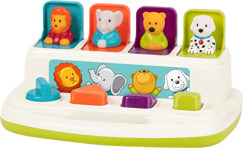 Photo 1 of Battat Pop-Up Pals Baby Toy, Learning Infant Toys for Sorting Colors and Animals, Pop-Up Toys for Babies 18+ Months
