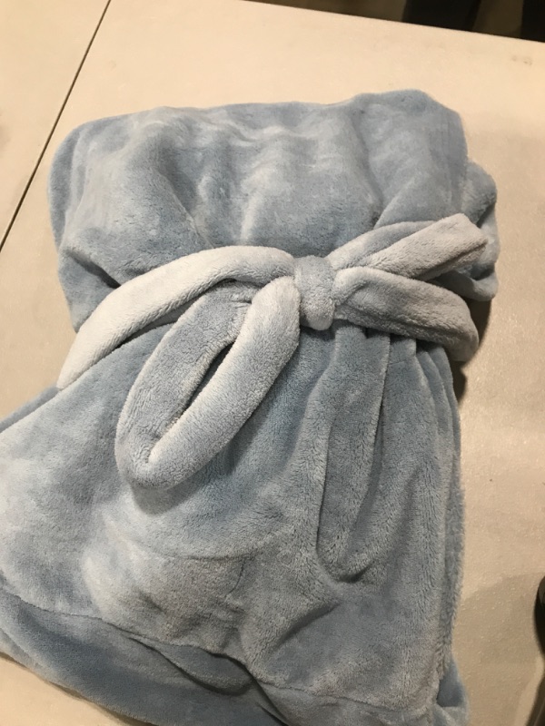 Photo 1 of Light Blue Robe/Hoodie/Blanket 2 Pack