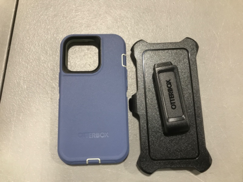 Photo 2 of OtterBox DEFENDER SERIES Case Holster for Apple iPhone 13 Pro - Fort Blue