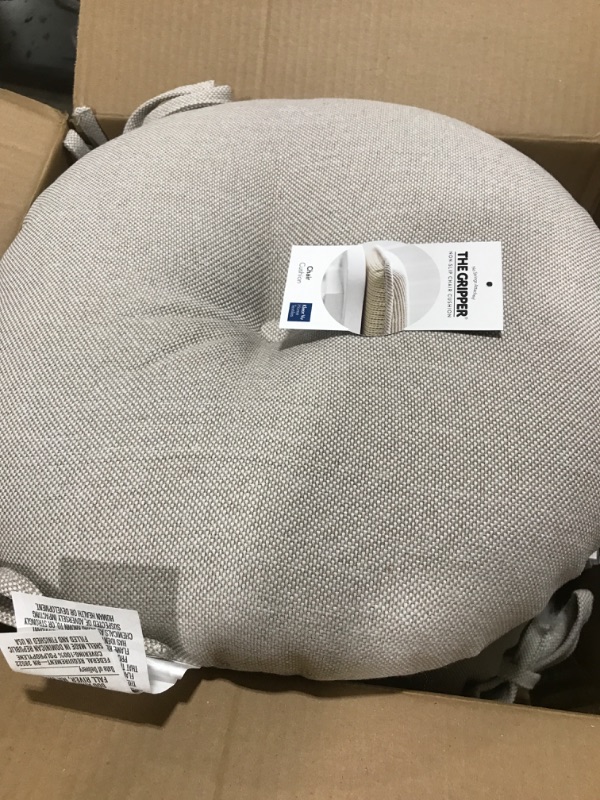 Photo 2 of Tromlycs Round Chair Seat Cushion Pad 16 inch for Circle Stool Chairs Non Slip Decorative Foam Cushion Pillow, 4 Piece, 16 x 16 inches, Cream