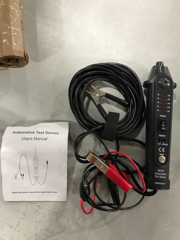 Photo 2 of allsun Automotive Electrical Circuit Tester Probe 2-24V DC Pen Vehicle Power Diagnostic Tool Auto Wire Test Light Device System Analyzer GMEM287 **Missing the probe** 
