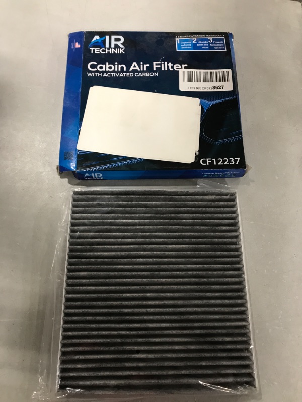 Photo 2 of AirTechnik CF12237 Cabin Air Filter w/Activated Carbon | Fits Nissan Versa 2014-2020, NV200 2017-2021, Versa Note 2014-2019, Micra 2015-2016