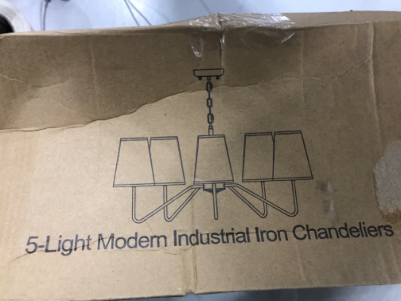 Photo 1 of 5 Light industrial hanging Chandelier 