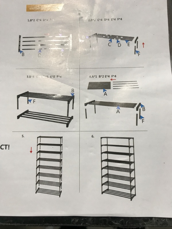 Photo 1 of 8-Tier Shoe Rack 