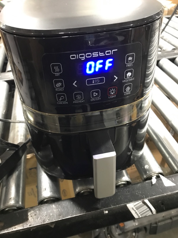 Photo 2 of  4.2 Quart Air Fryer, Aigostar 1500W Digital Air Fryer with Viewing Window, 7 &