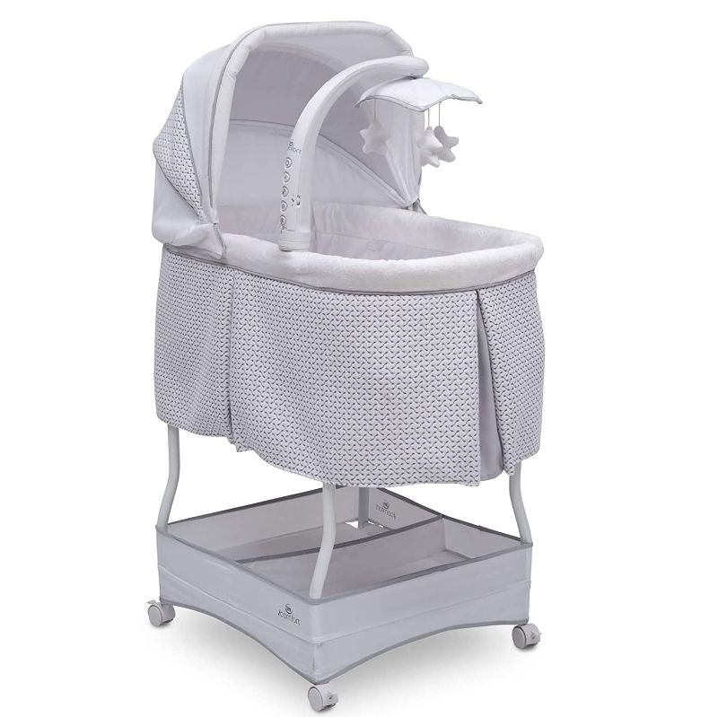 Photo 1 of  Serta iComfort Hands-Free Auto-Glide Bedside Bassinet - Portable Crib Features Silent, Smooth Gliding Motion That Soothes Baby, Cameron 