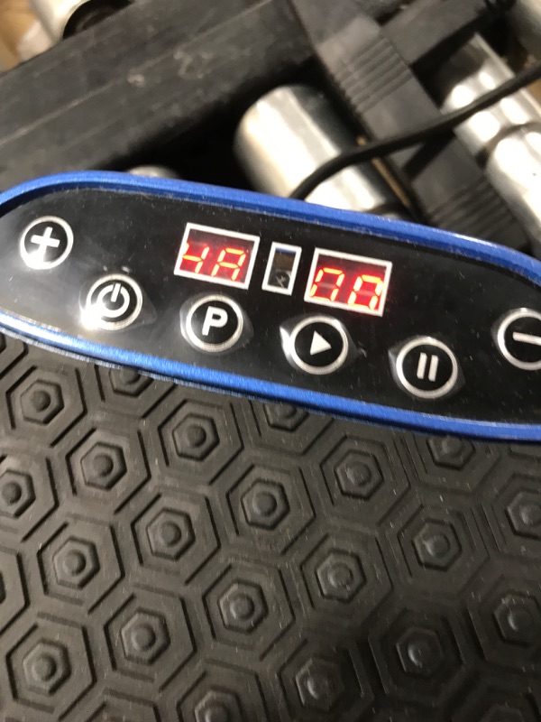 Photo 4 of MISSING TWO FITNESS ACCESORIES - AXV Vibration Plate Exercise Machine Whole Body Workout Vibrate Fitness Platform Lymphatic Drainage Machine for Weight Loss Shaping Toning Wellness Home Gyms Workout MINI-BLUE