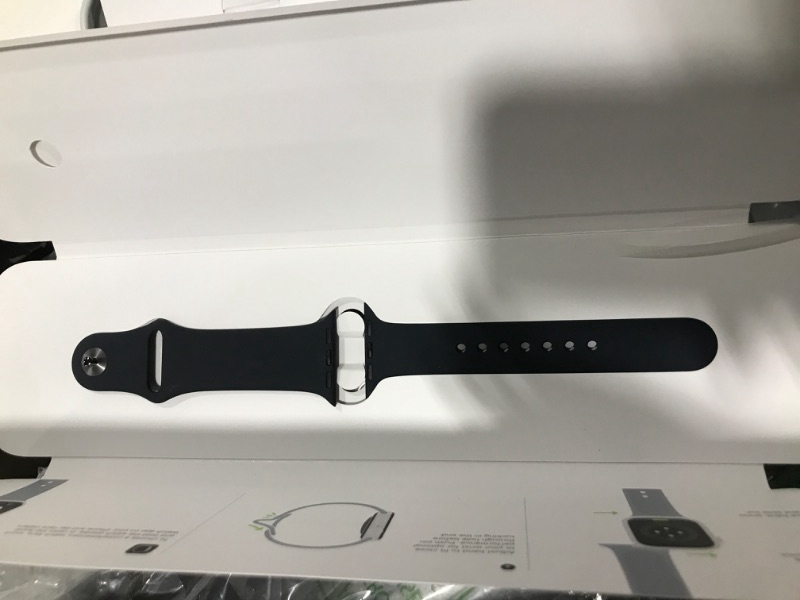 Photo 1 of Apple Watch Series 8 [GPS 41mm] Smart Watch w/Midnight Aluminum Case with Midnight Sport Band - S/M. Fitness Tracker, Blood Oxygen & ECG Apps, Always-On Retina Display, Water Resistant 41mm S/M - fits 130–180mm wrists 41mm Midnight Aluminium Case w Midnig